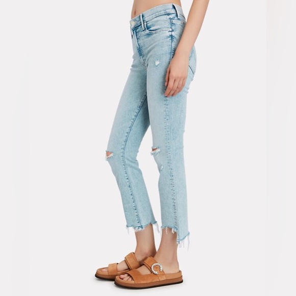 Mother The Insider Crop Step Chew jeans size 25 - Picture 2 of 10